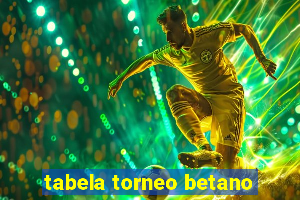 tabela torneo betano